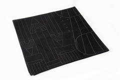 A Blackwing Furoshiki (Japanese Cloth Wrapping Paper) with a stylish drawing on it. A Blackwing Furoshiki (Japanese Cloth Wrapping Paper) with a stylish drawing on it.
