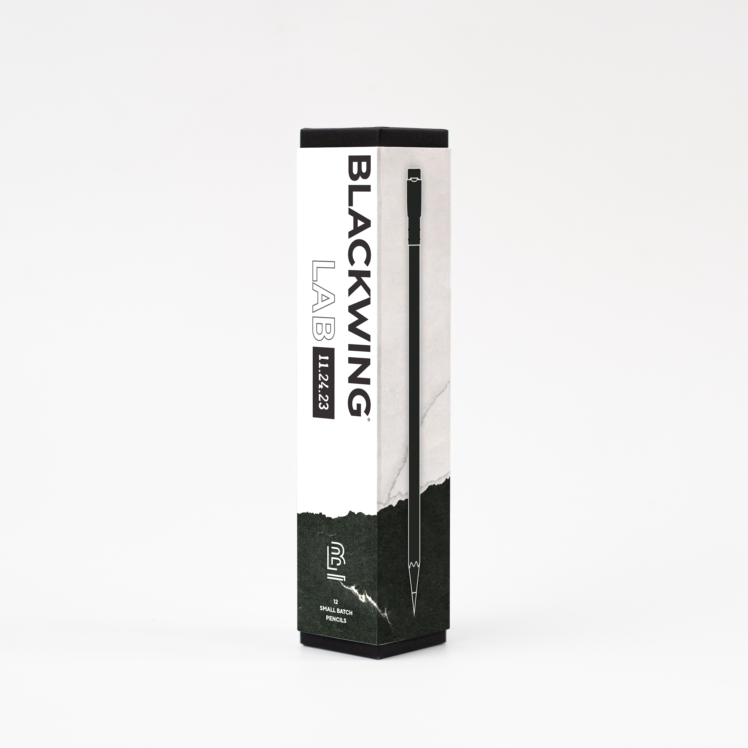 A black and white packaging with a Blackwing Lab 11.24.23 - Set of 12 inside.