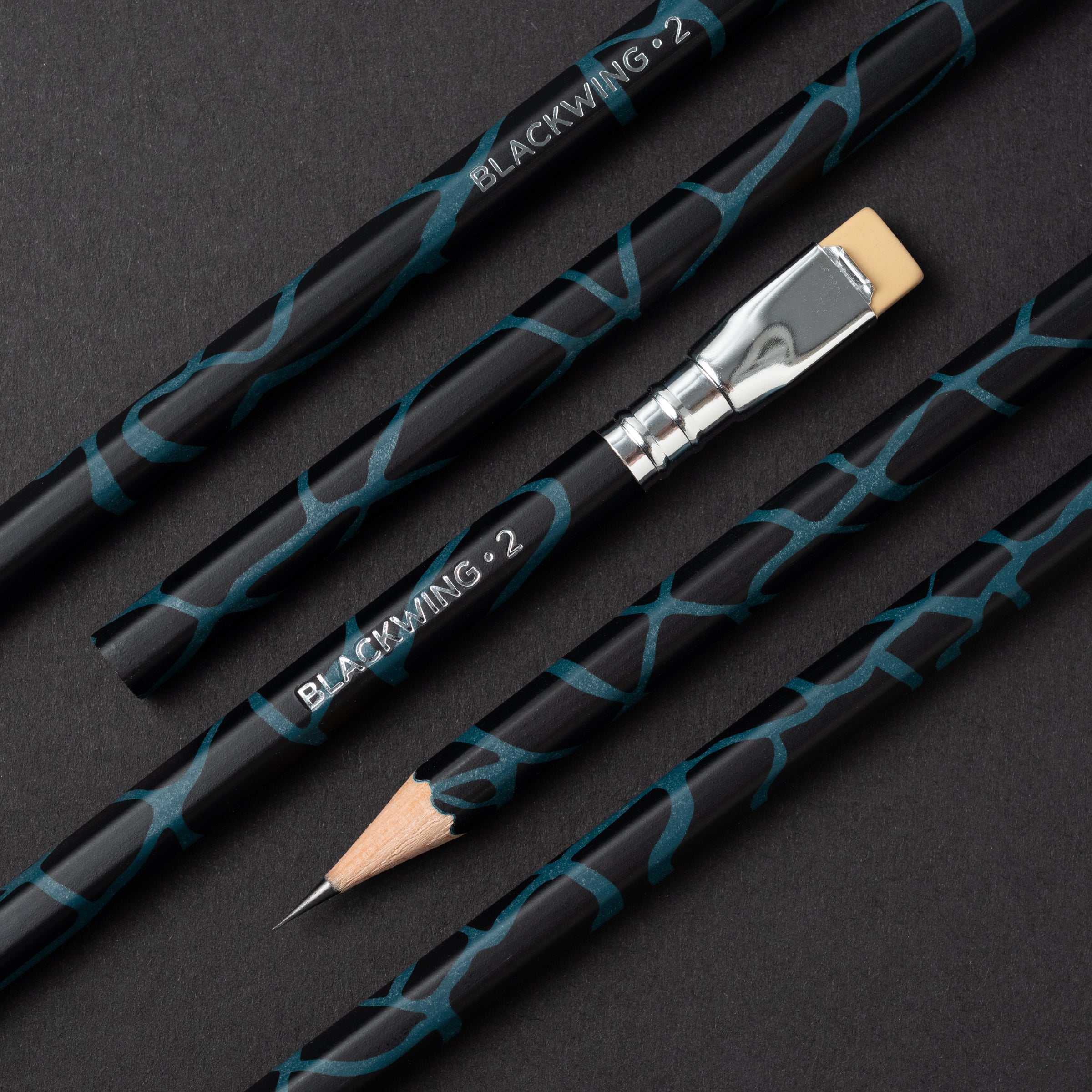 A set of Blackwing Volume 2 (Set of 12) including pencils and a brush.