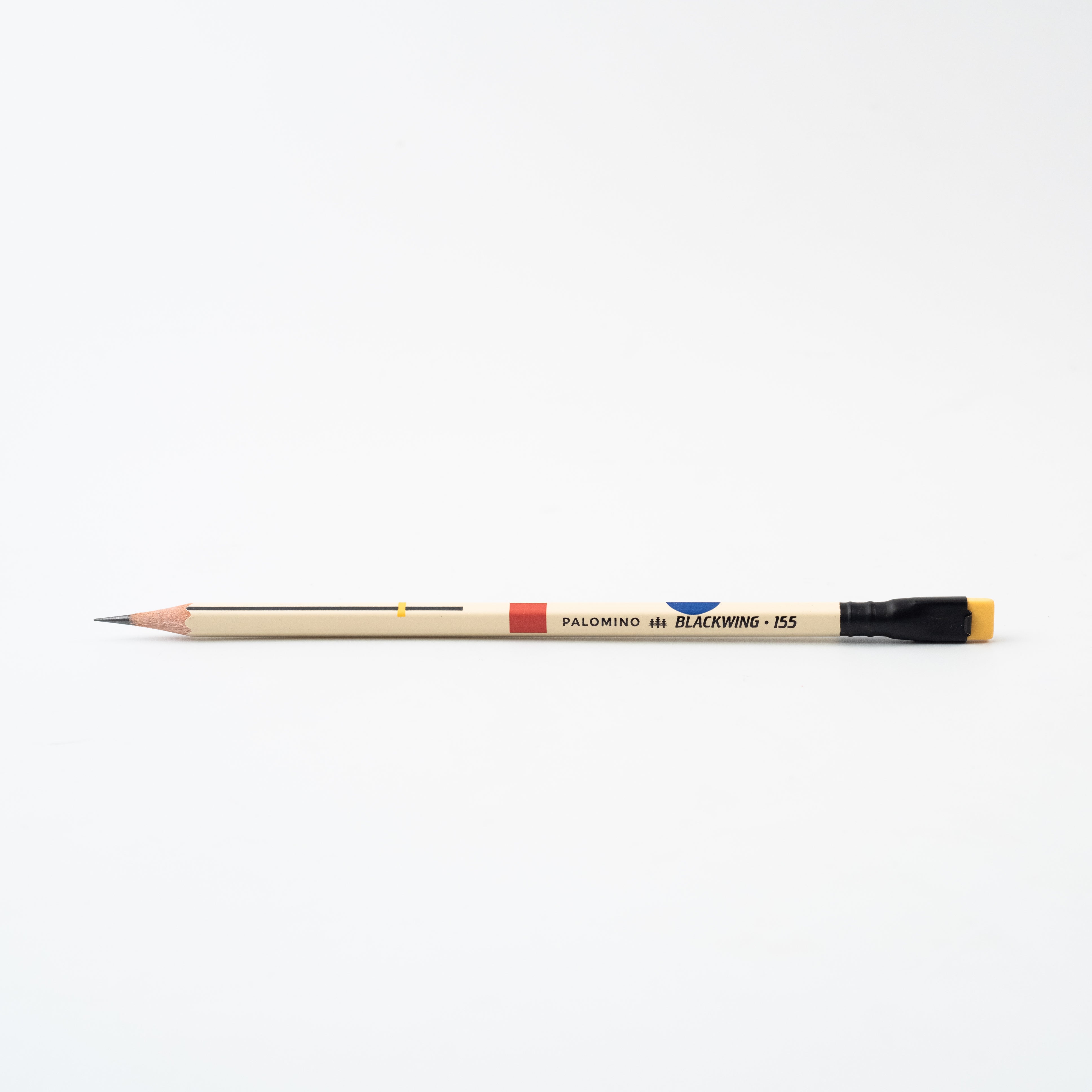 A Blackwing Volume 155 (Set of 12) pencil with an eraser.