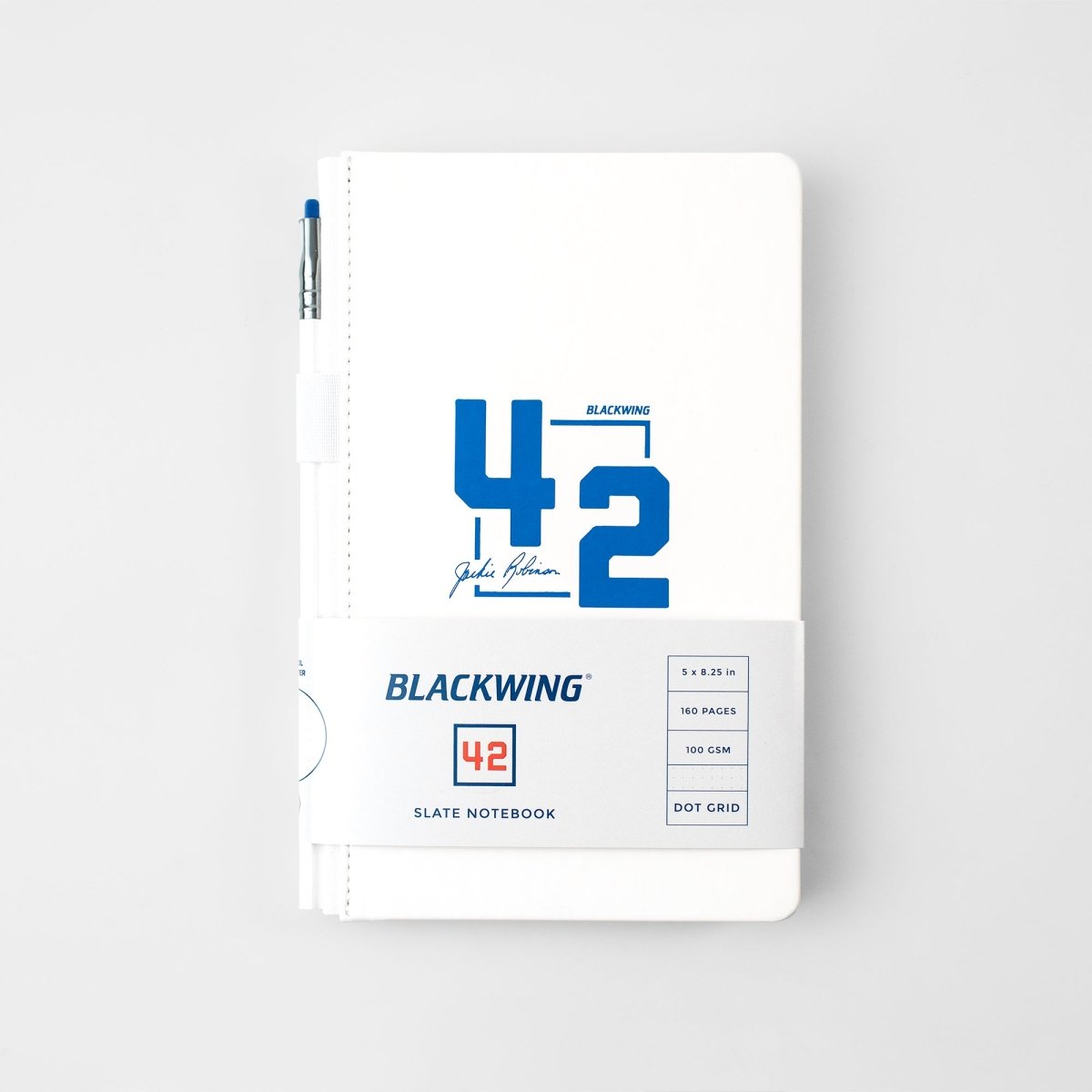 Blackwing Volume 42 White Slate Notebook and Pencil - a tribute to Jackie Robinson Blackwing Volume 42 White Slate Notebook and Pencil - a tribute to Jackie Robinson