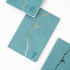 Gold imprint of the California coast on a Blackwing 840 clutch notebook. Gold imprint of the California coast on a Blackwing 840 clutch notebook.