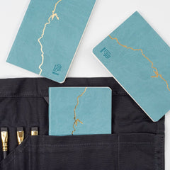 840 Clutch notebook in a Blackwing Pencil Roll. 840 Clutch notebook in a Blackwing Pencil Roll.