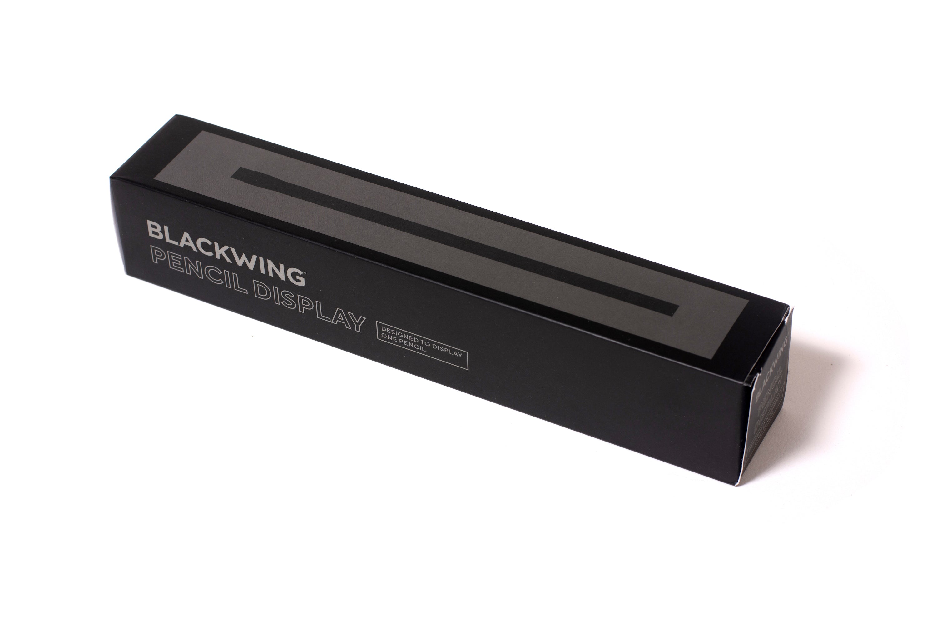 A Blackwing Flat Single Pencil Display with grey text.