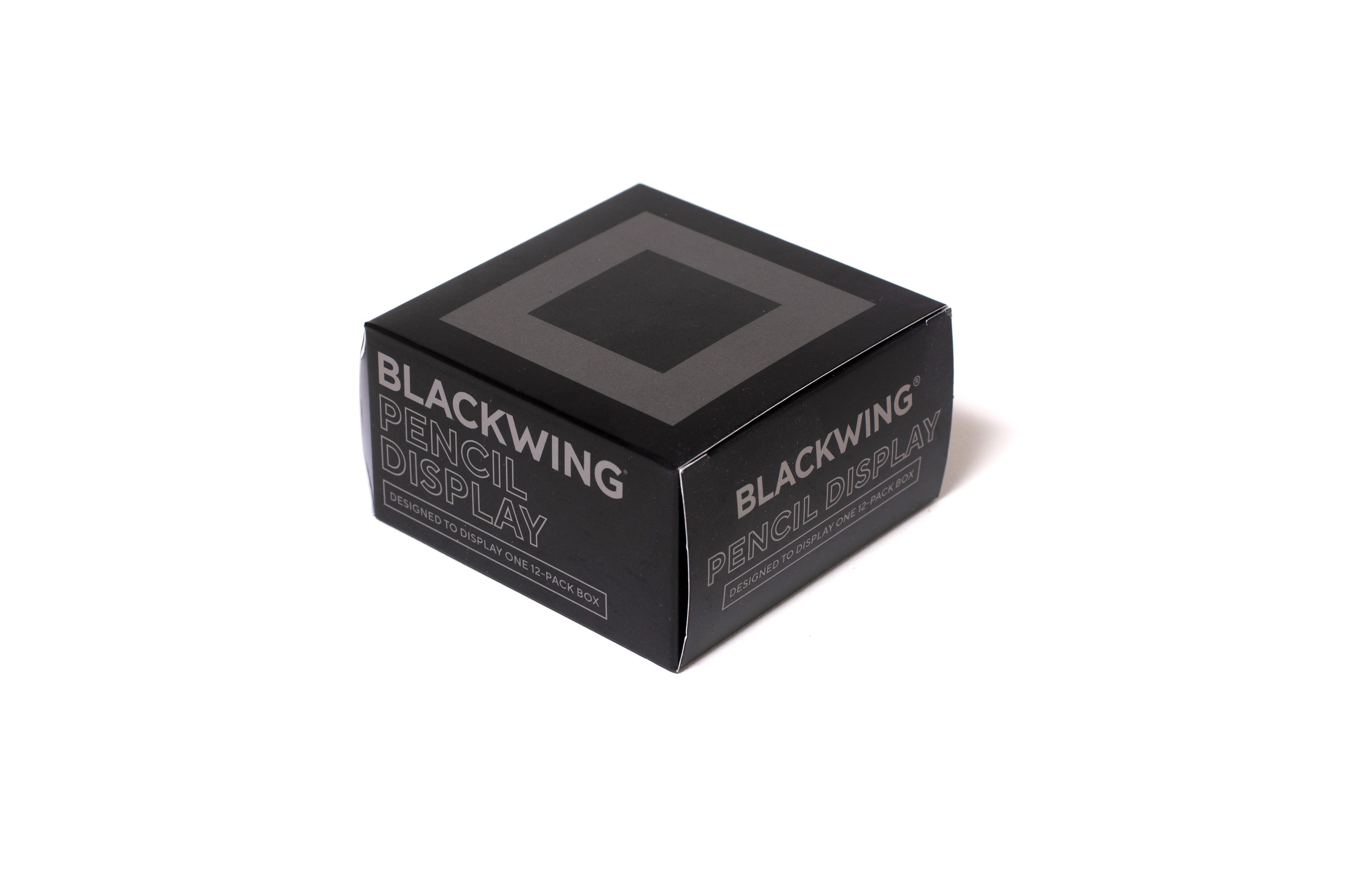 A black Blackwing Upright Box Display with the word "Blackwing" displayed on it.
