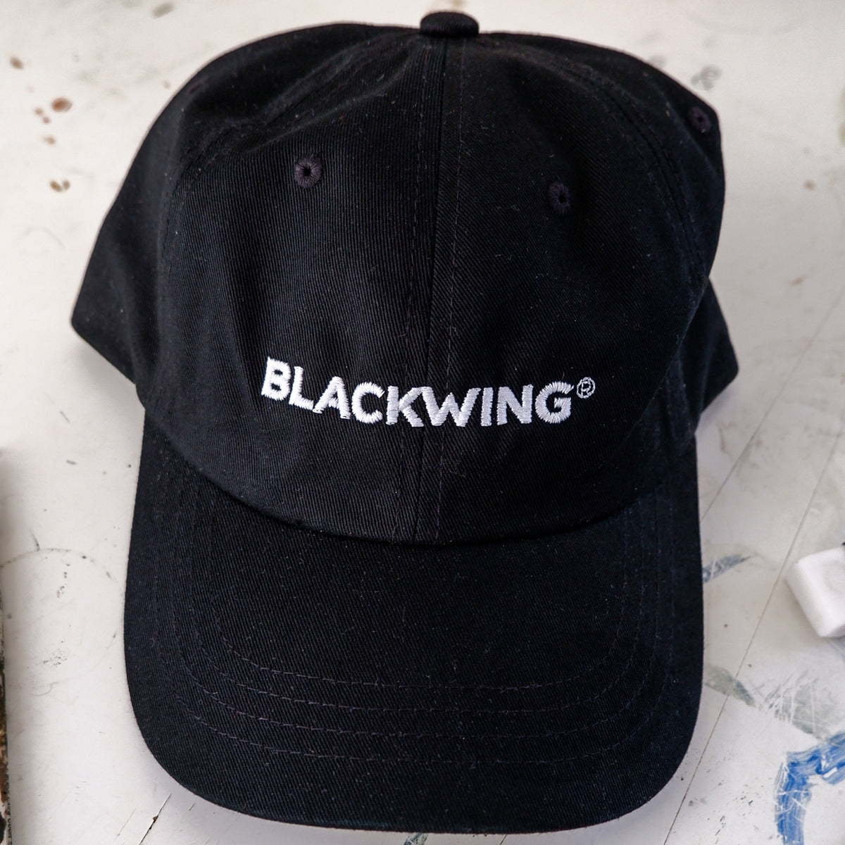A Blackwing Logo Hat with embroidered white text.