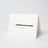 A limited edition Blackwing Volumes Notecard featuring a pencil designed by Samantha Dion Baker.