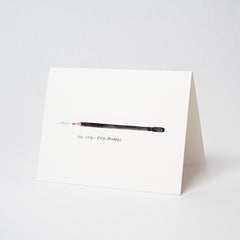 A limited edition Blackwing Volumes Notecard featuring a pencil designed by Samantha Dion Baker. A limited edition Blackwing Volumes Notecard featuring a pencil designed by Samantha Dion Baker.