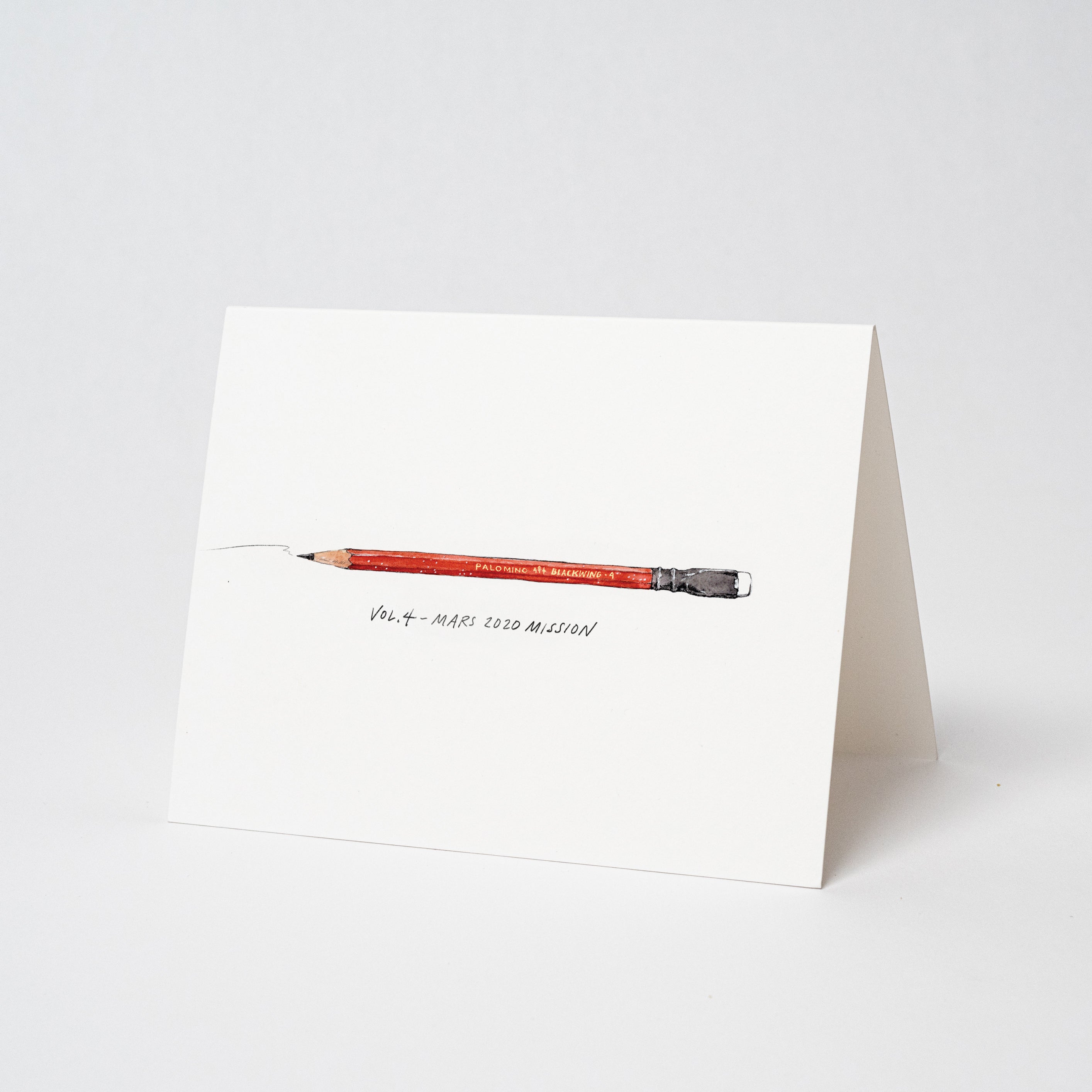 A limited edition Blackwing Volumes Notecard featuring a pencil.