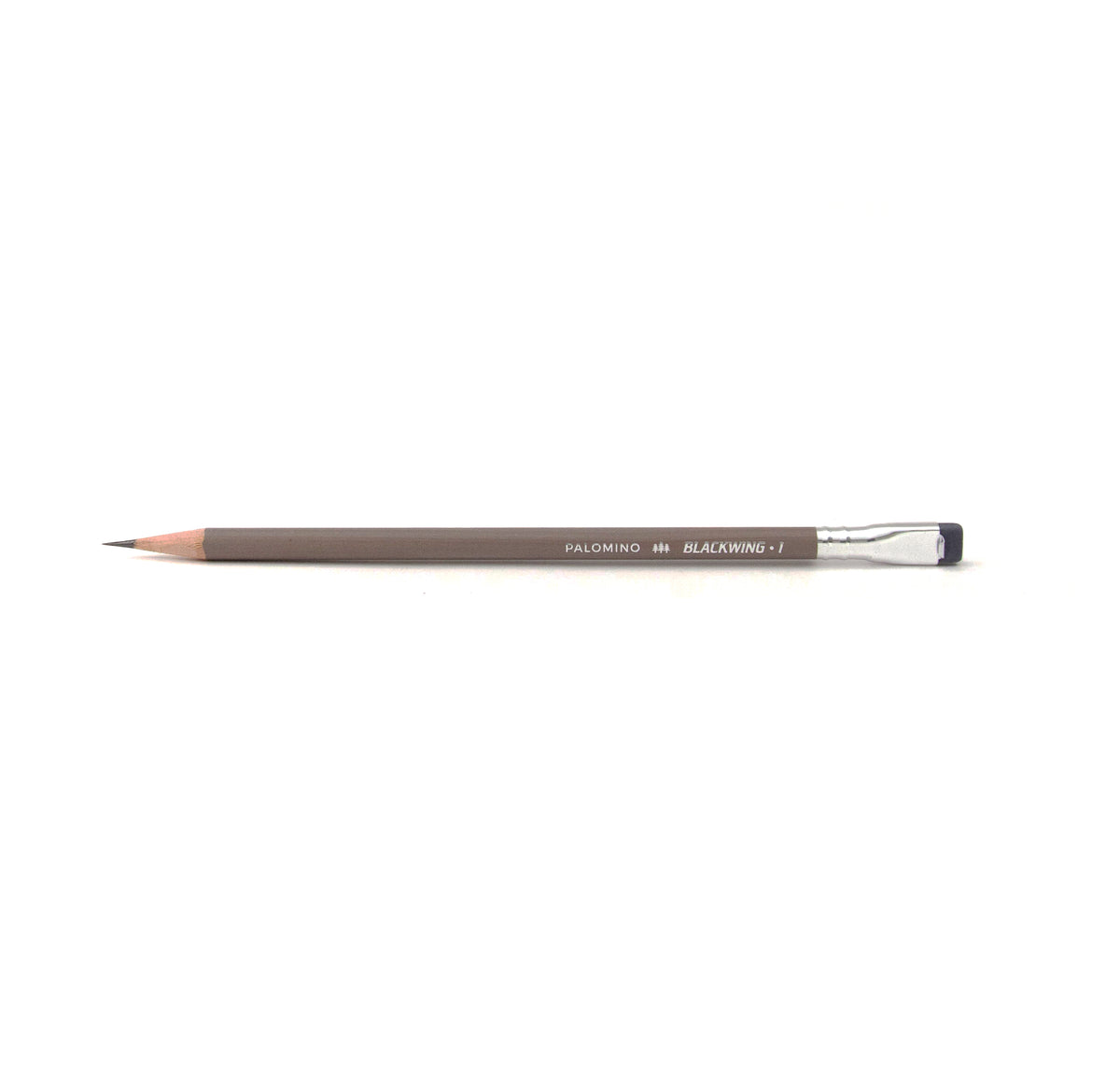 A Blackwing Volume 1 (Set of 12) pencil resting on a white surface.