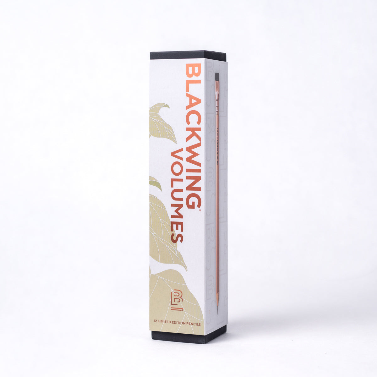 A box of Blackwing Volume 200 (Set of 12), symbolizing creativity and the Beat Generation, displayed on a white background.