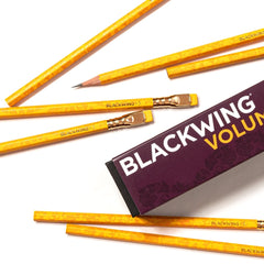 Blackwing Volume 3, yellow floral barrel, gold ferrule, yellow eraser Blackwing Volume 3, yellow floral barrel, gold ferrule, yellow eraser