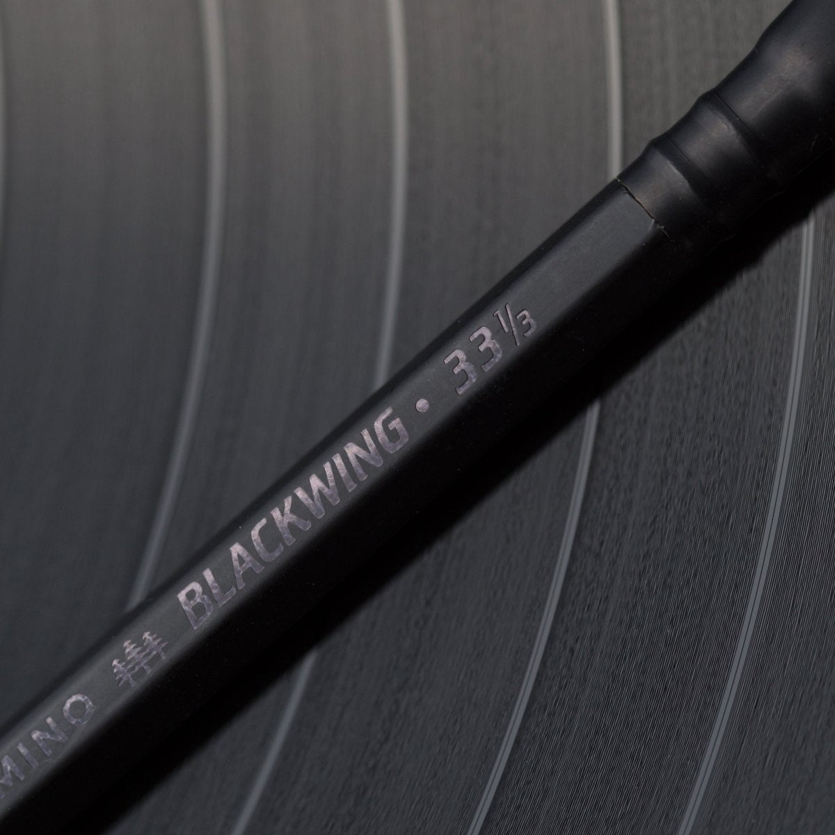 Blackwing Volume 33 1/3 pencils, matte black throughout Blackwing Volume 33 1/3 pencils, matte black throughout