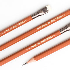 Blackwing Volume 4 pencils, orange barrel, copper ferrule, white eraser Blackwing Volume 4 pencils, orange barrel, copper ferrule, white eraser