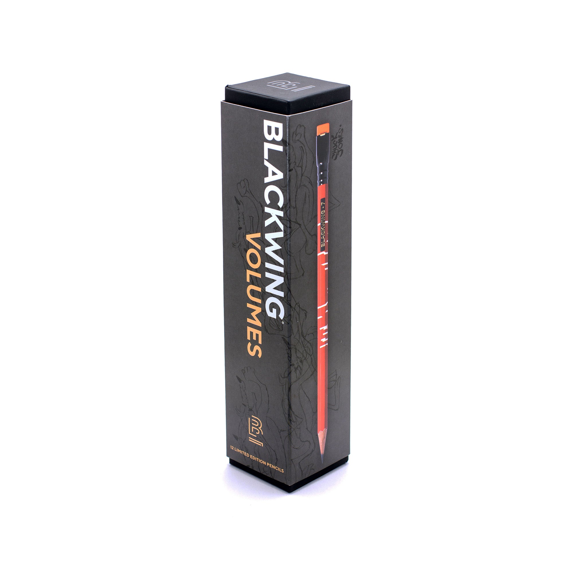A Blackwing Volume 7 (Set of 12) pencil in its box on a white background.