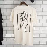 A Blackwing "B" Blueprint T-Shirt with a hand graphic on it.