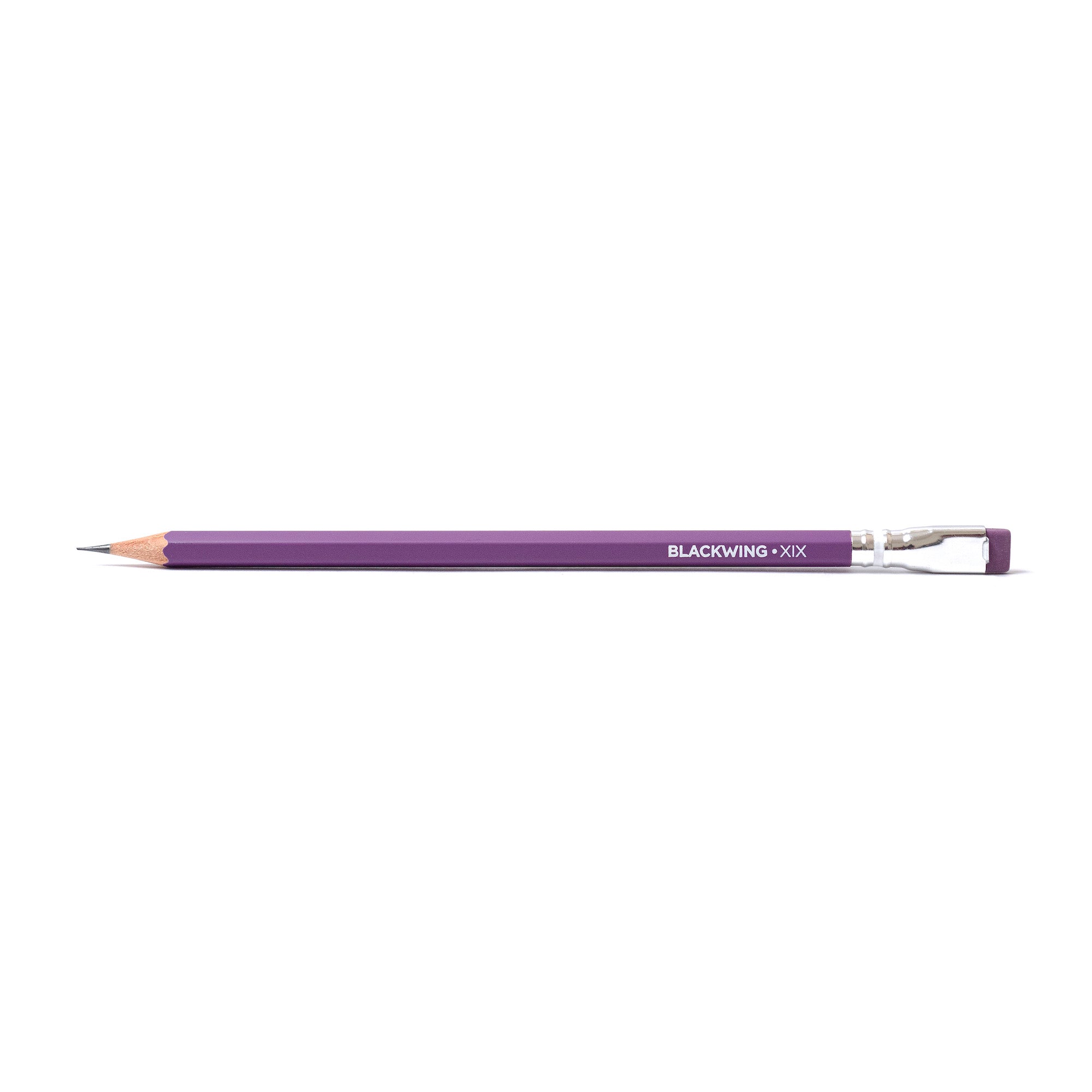 A purple pencil on a white background, Blackwing Volume XIX (Set of 12).