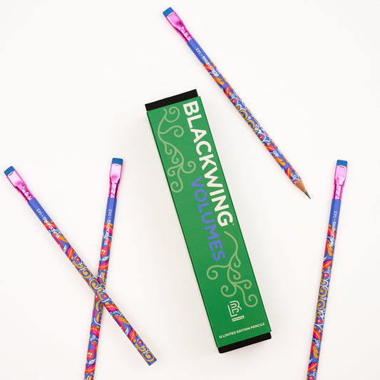 Blackwing Volumes 143 Pencils 12-pack, featuring 4 pencils inspired by Frida Kahlo.