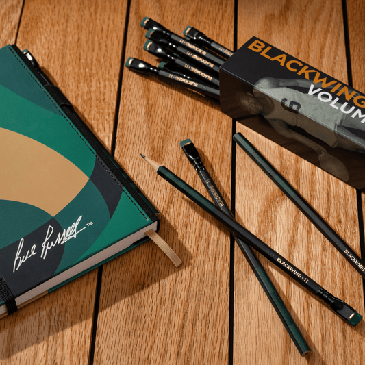 Blackwing Volume 11 pencils and notebook, a tribute to Bill Russell