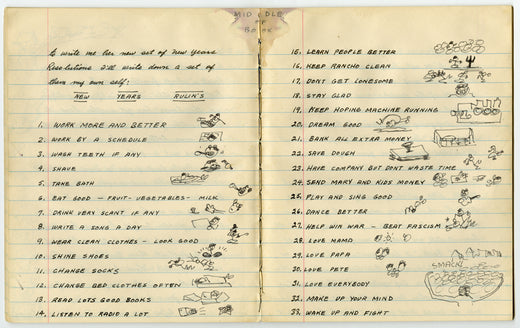 Woody Guthrie Notebook