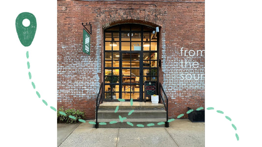 Yoseka Stationery brick building in Greenpoint, Brooklyn