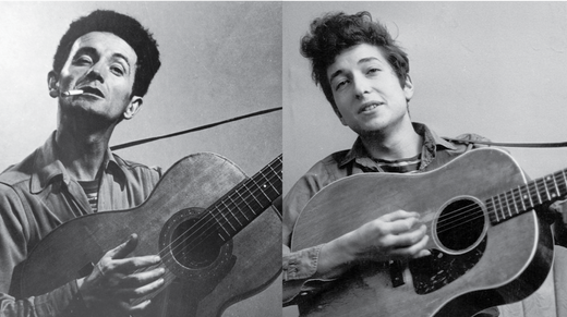 Bob Dylan and Woody Guthrie