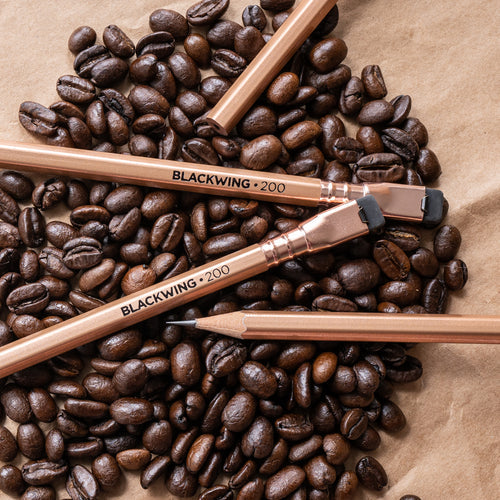 Blackwing Volume 200 pencils, a tribute to coffeehouses