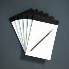 A5 legal pads with Blackwing 602