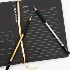 Blackwing Lab 05.13.25 Black Paper Notebook with Lab 05.13.25 pencils