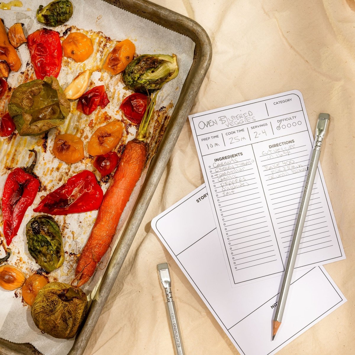 Blackwing Volume 140 culinary pencil with recipe and food 