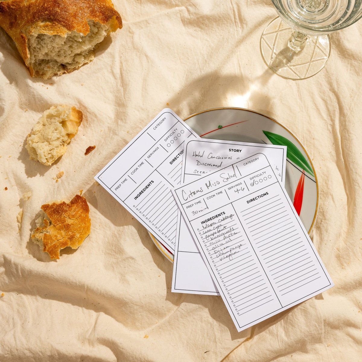 Blackwing Volume 140 recipe cards