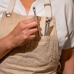 Blackwing Volume 140 pencils in an chef's apron pocket
