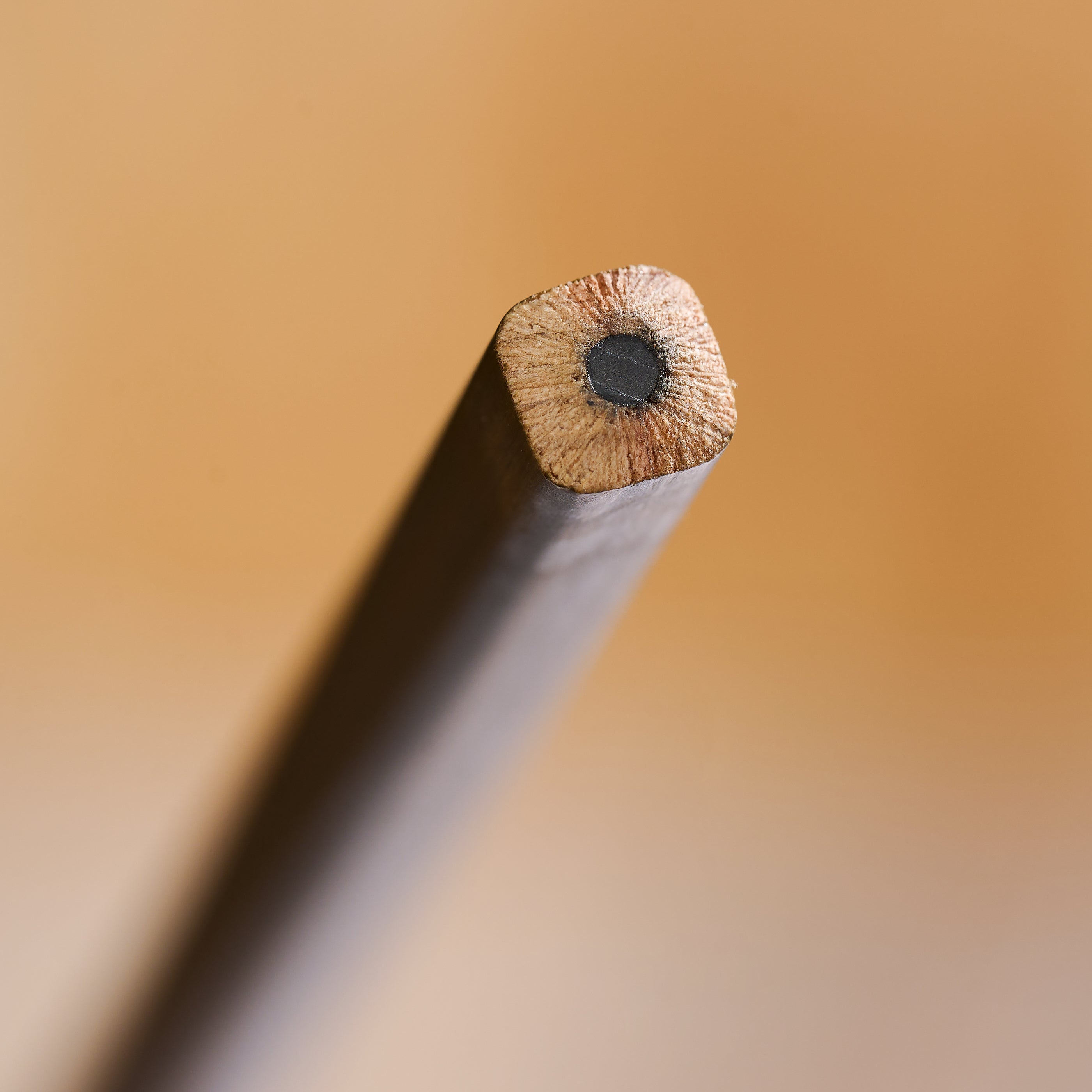 Blackwing square pencil barrel up close