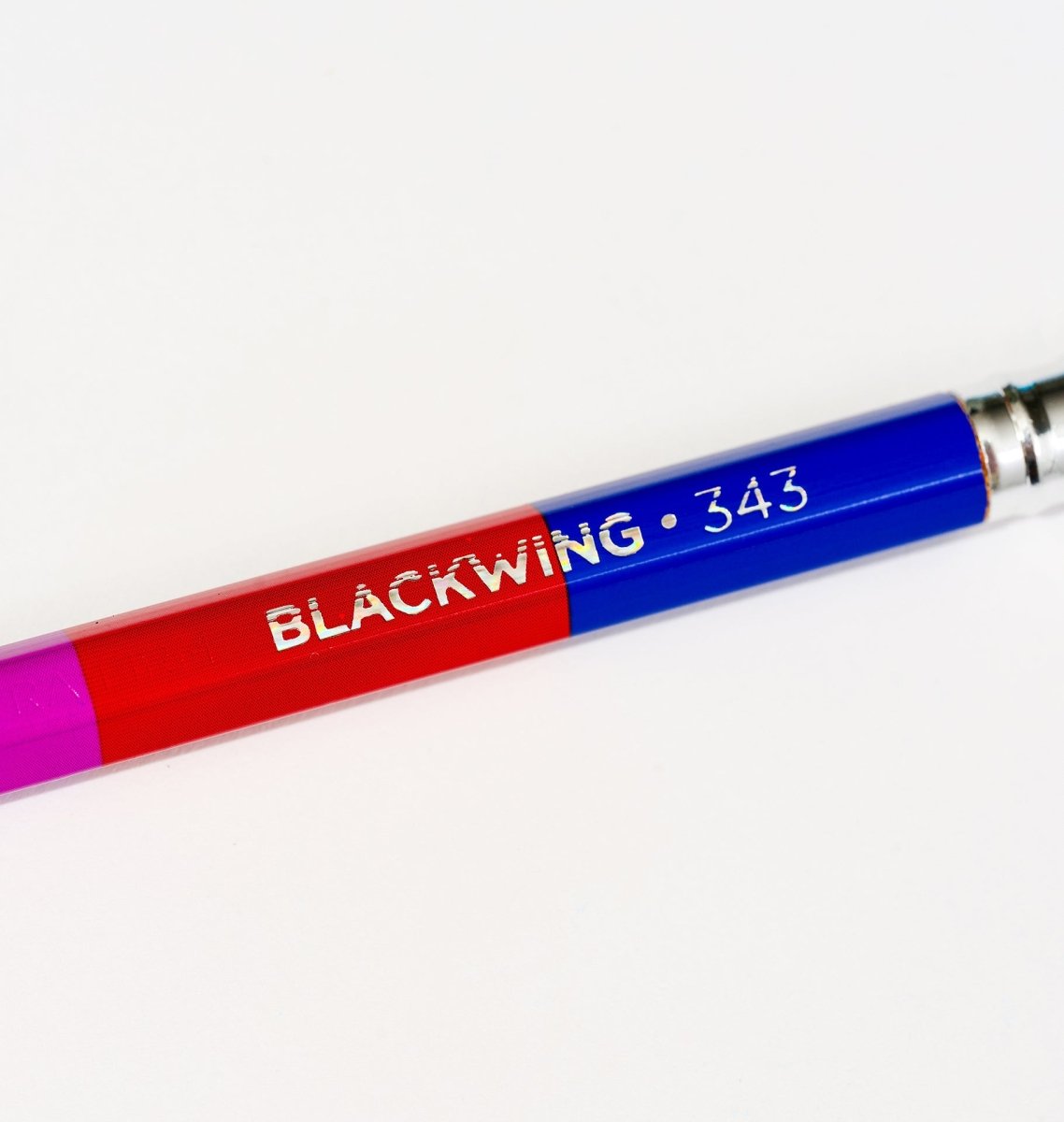 Blackwing 343 pencil with colorful design on a white background