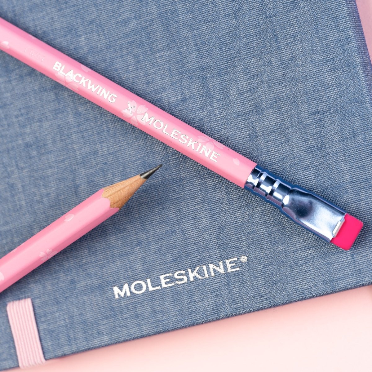Blackwing x Moleskine Sakura Notebook and pencils