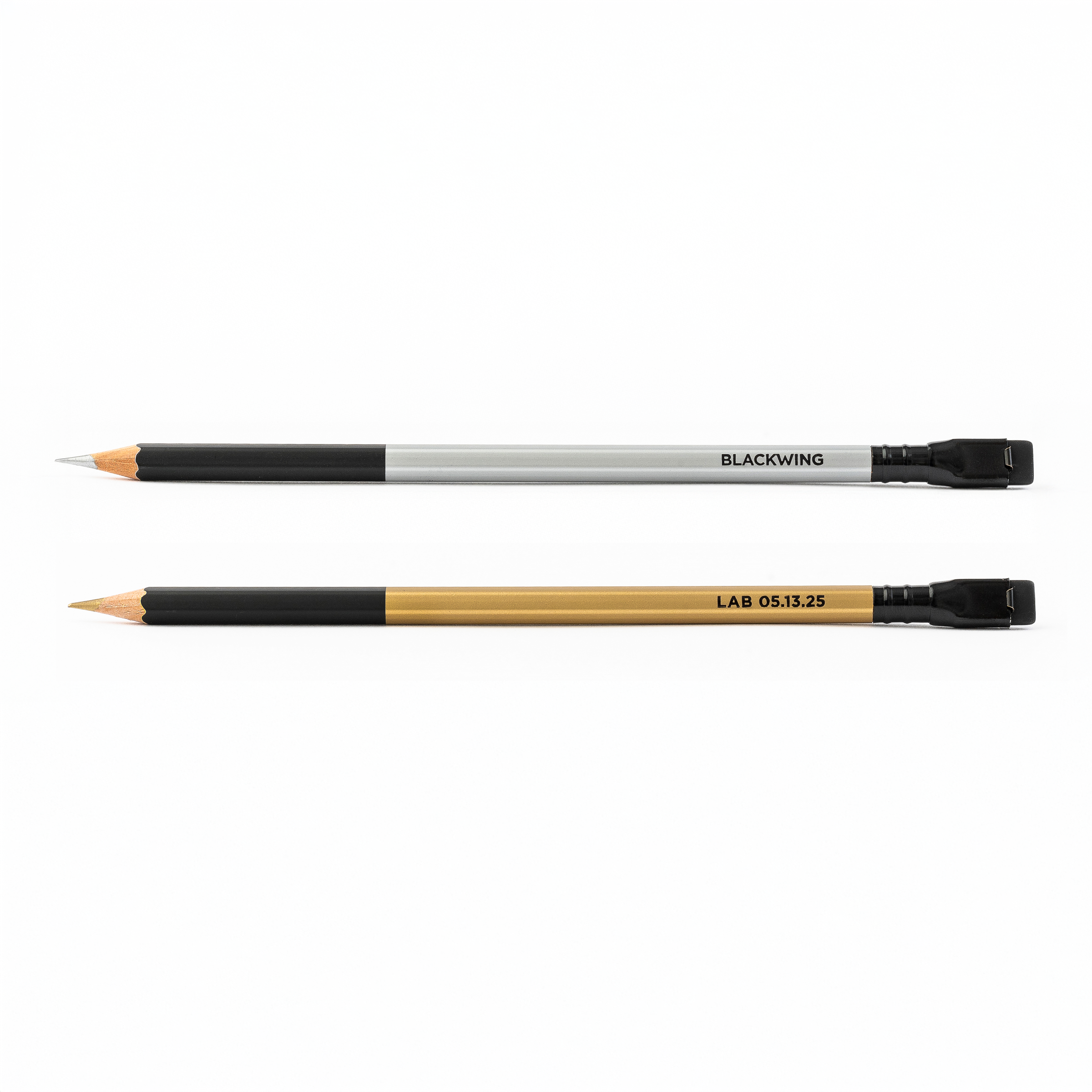 Blackwing Lab 05.13.25 Pencils in metallic gold and silver