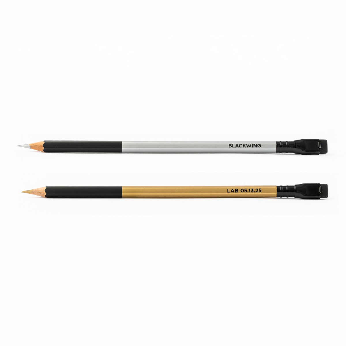 Blackwing Lab 05.13.25 Pencils in metallic gold and silver