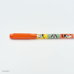 A Goofy pencil featuring a bright red point guard on a white background.