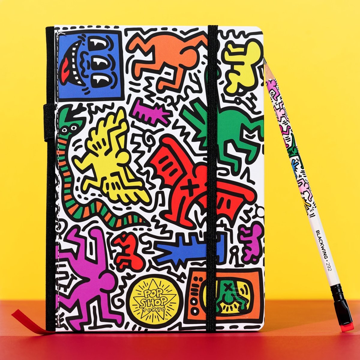 Blackwing Volume 292 - Keith Haring "Tokyo Pop-Shop" Notebook includes a pencil