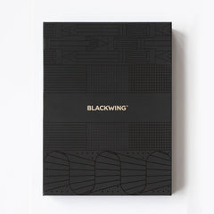 Black gift box with 'Blackwing' printed on the front on a white background.