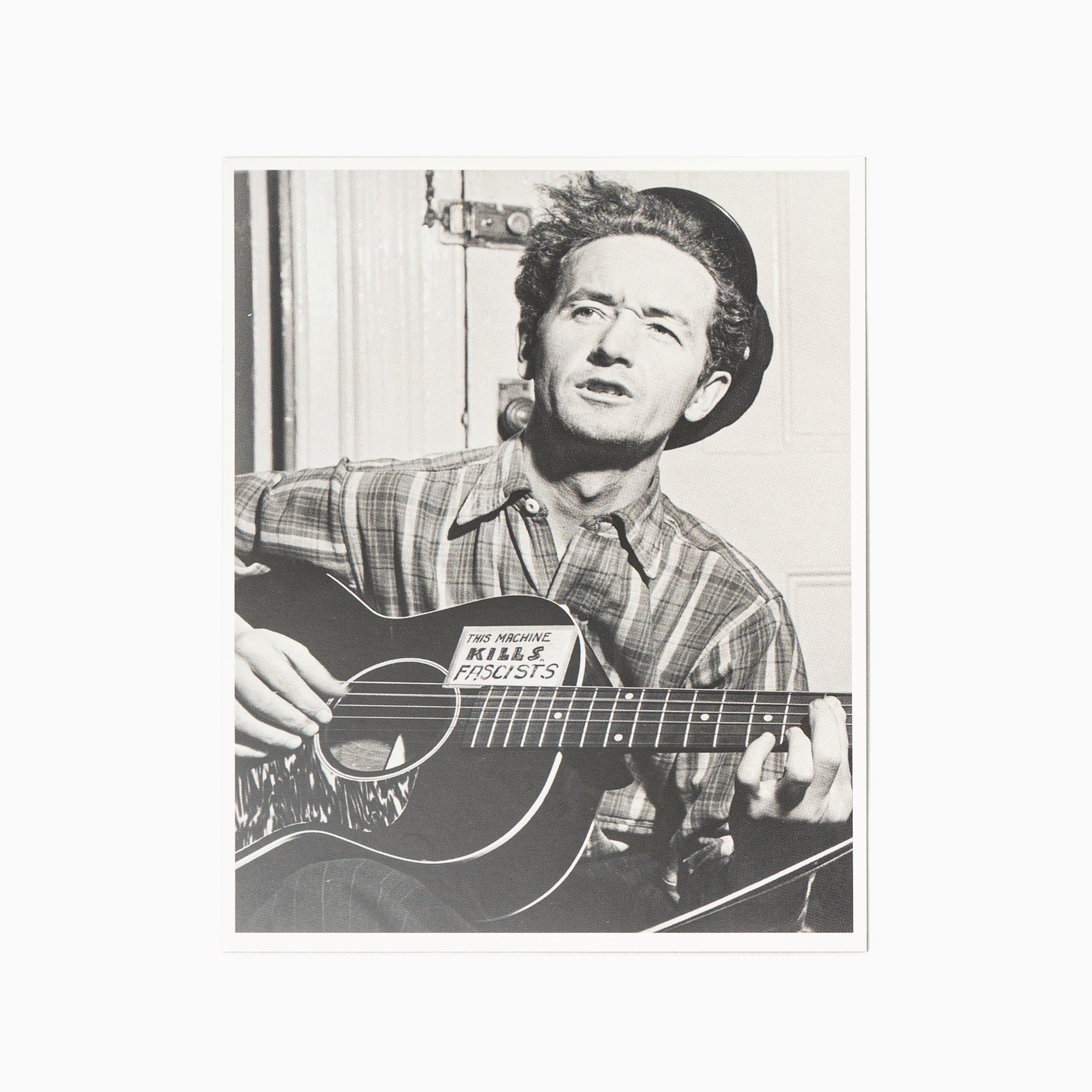 Blackwing Volume 223 Postcards - Woody Guthrie Photograph