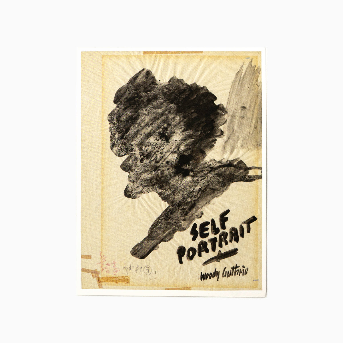 Blackwing Volume 223 Postcards - Woody Guthrie Self Portrait