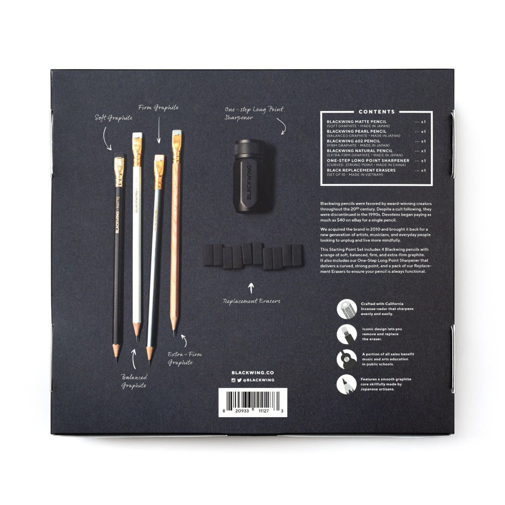 Legacy, Fancy Pen and Pencil Kit Combo Set, Black Chrome, 10 Pack