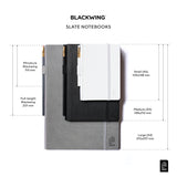Blackwing Slate Notebook Sizing Chart - A4, A5, A6