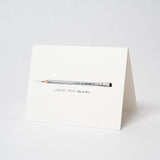 A limited edition greeting card featuring a Blackwing Volumes Notecards - Year 5.