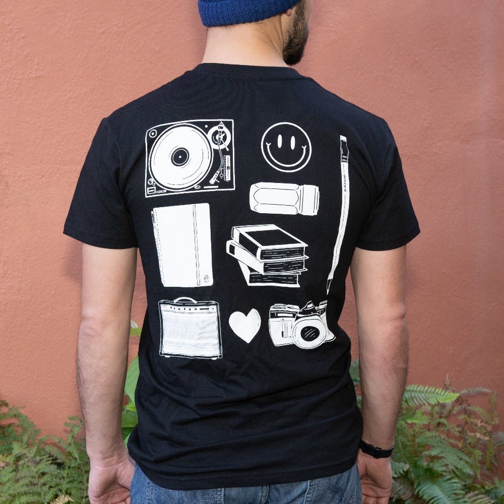 Blackwing Doodle Shirt - Black - Back View