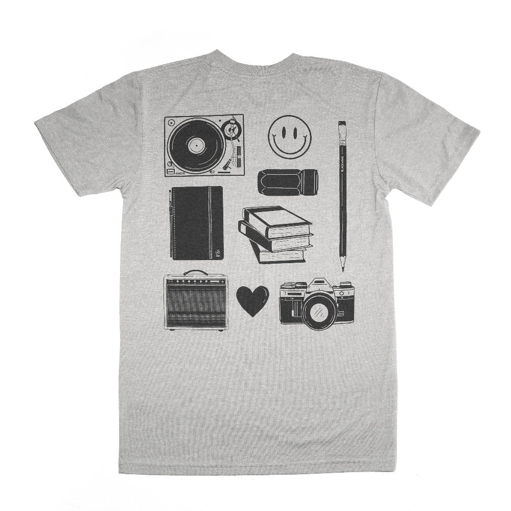 Blackwing Doodle Shirt - Grey - Back View